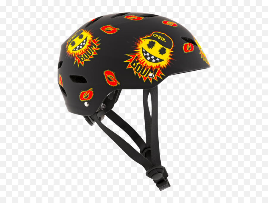 Ou0027neal Dirt Lid Youth Helmet Emoji V21 Blackyellow S,__%% Emoji