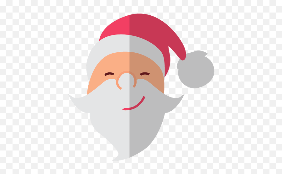 Santa Claus Head Flat Icon 9 Transparent Png U0026 Svg Vector Emoji,Santa Emoticon For Facebook