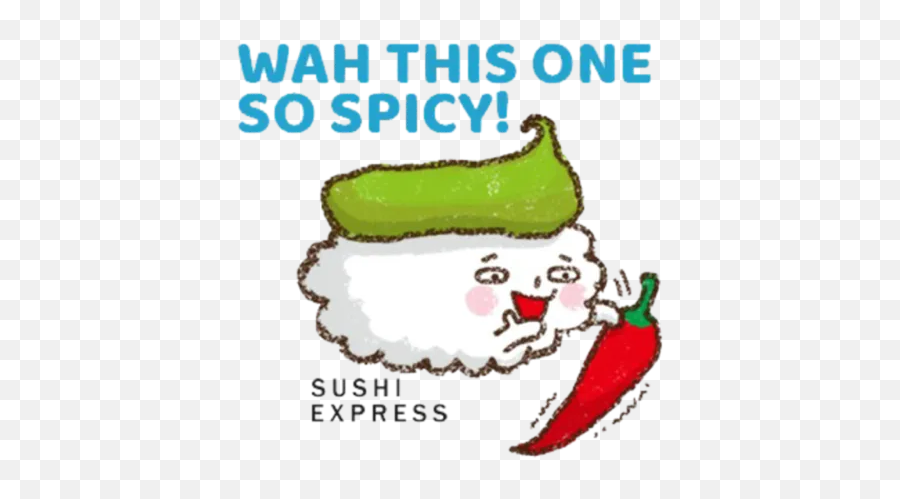 Sushi Express Sg Ii By Sushiexpresssingapore - Sticker Maker Emoji,Chili Peppers Emoji