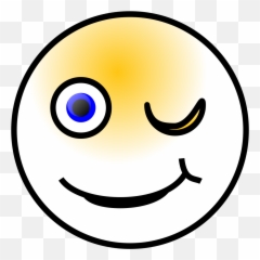 Wink Smiley Svg Vector Wink Smiley Clip Art - Svg Clipart Zwinkernder Smiley Emoji,Wink Emoji Gif