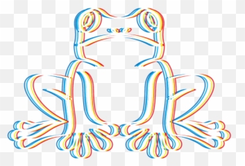Psychedelic Frog Gift Psy Trance Music Trippy Retro 3d Emoji,Music Video Emotions Trippy