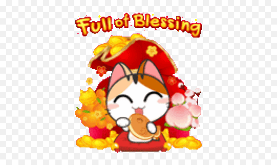 Sticker Maker - Gojill The Meow Happy Chinese New Year E Emoji,Happy New Year Emoticon Gif