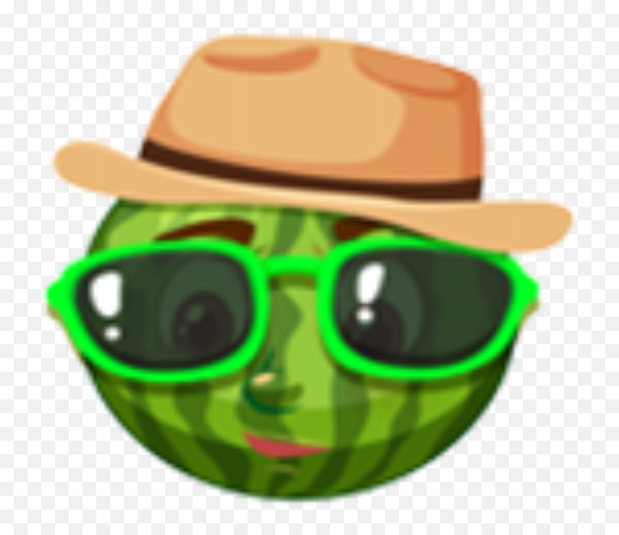 Watermelon Cool Emoji,Cool Emojii