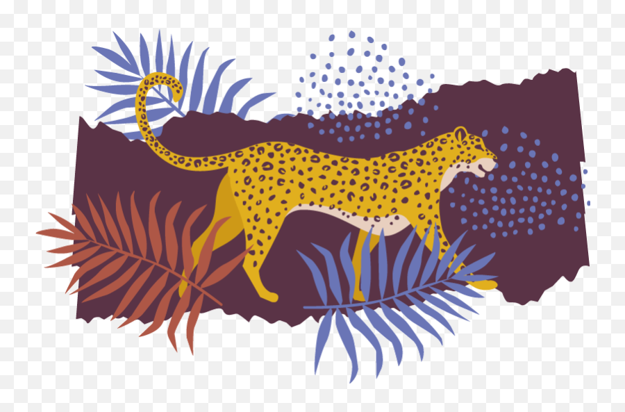 Tropical Leaves Leopards Pattern Custom T - Shirt Tenstickers Emoji,Tropicle Tree Emoji Tropical Leaves Leopards Pattern Custom T - Shirt Tenstickers Emoji,Tropicle Tree Emoji