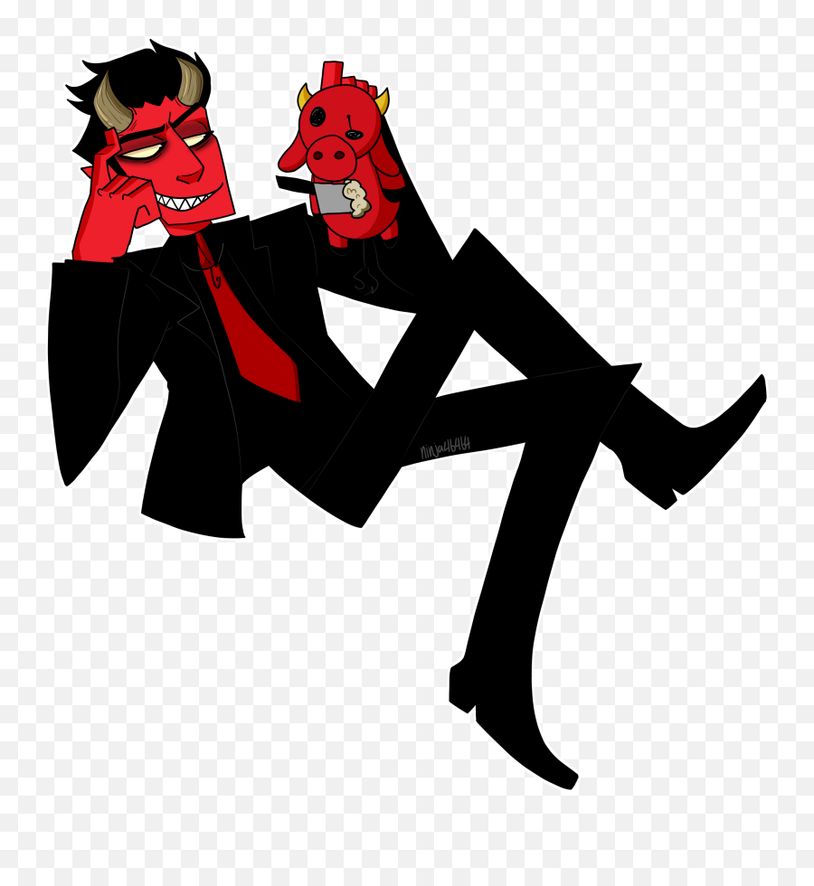 Satan Clipart Baby Devil - Devil Himself Transparent Satan Clipart Emoji,Satan Emoticon
