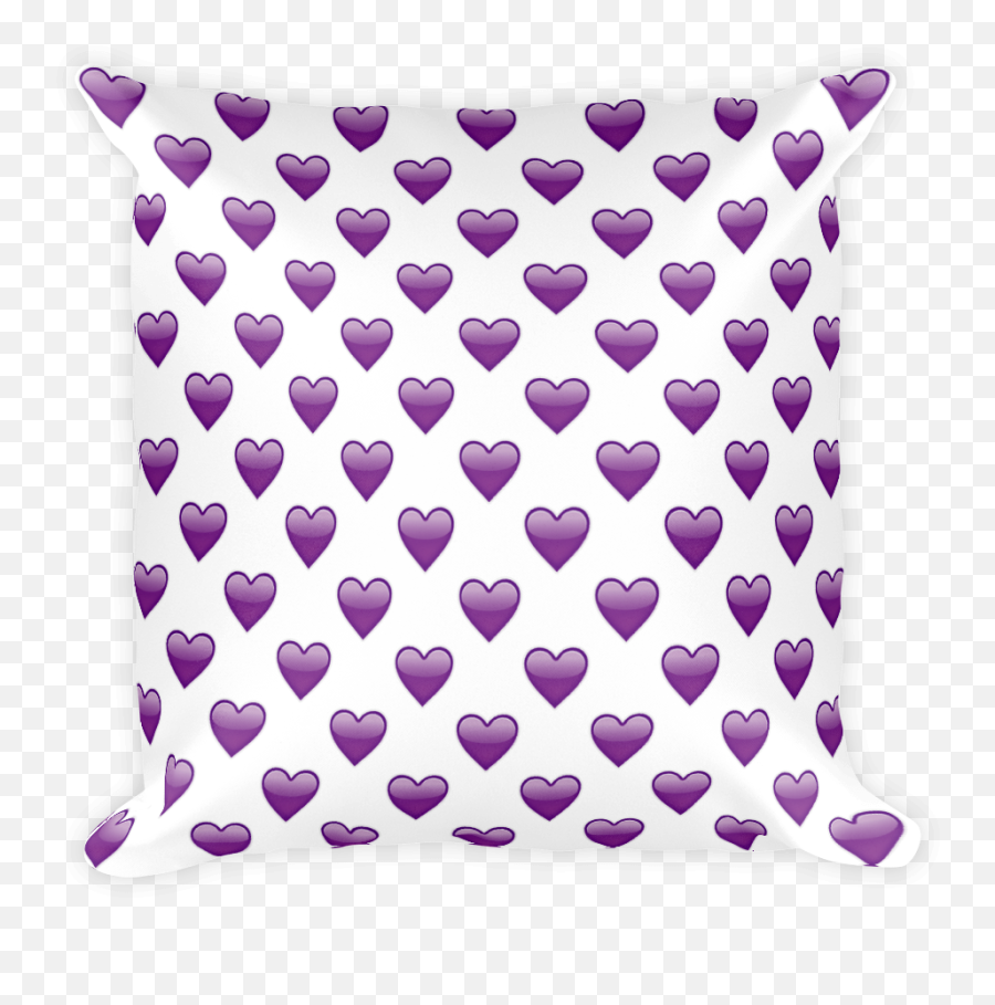 Fried Shrimp Emoji Pillow Transparent - Blue Heart Emoji Transparent Background,Purple Heart Emoji Png