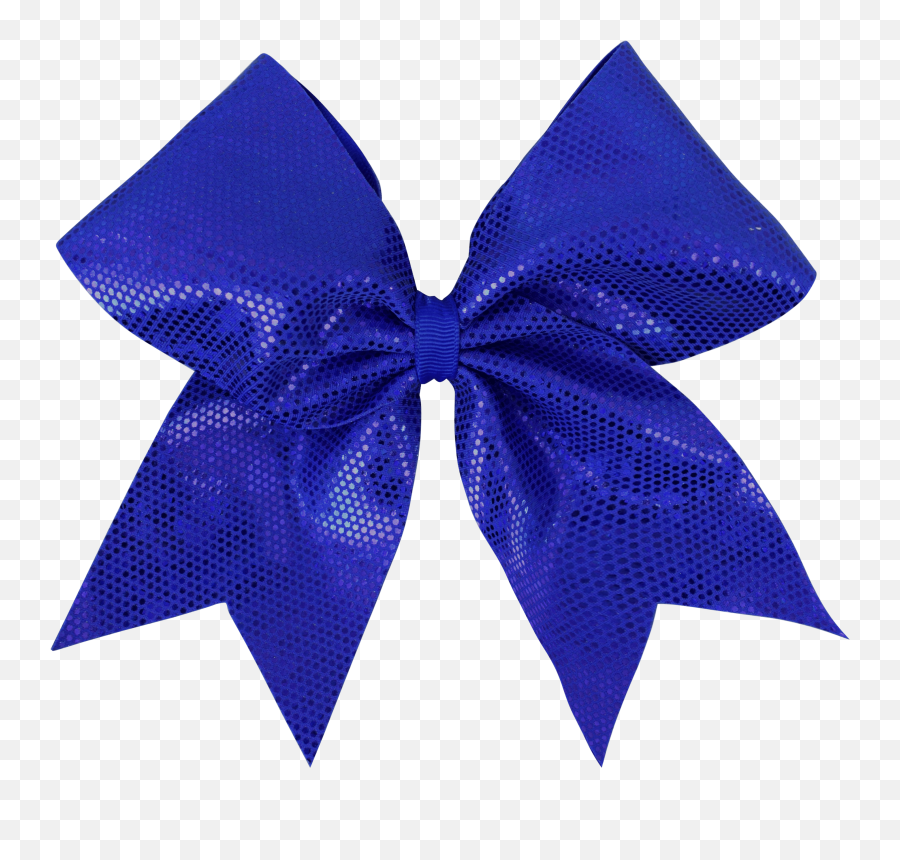 Royal Blue Dotted Sparkle I Love Cheer - Blue Cheer Bow Clipart Emoji,Emoji Cheer Bow