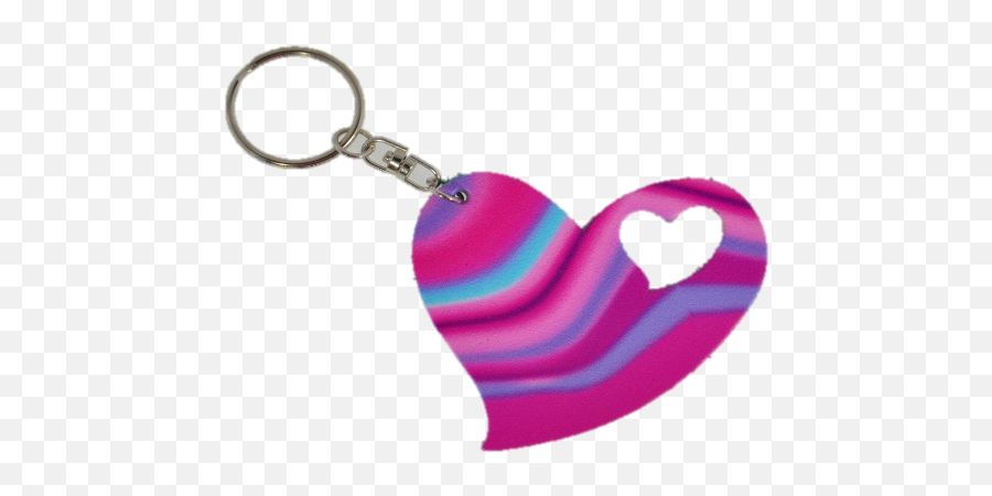 Download Hd Double Heart Leather Keychain Lkdh32 - Tie Dye Solid Emoji,Emoji Keychain