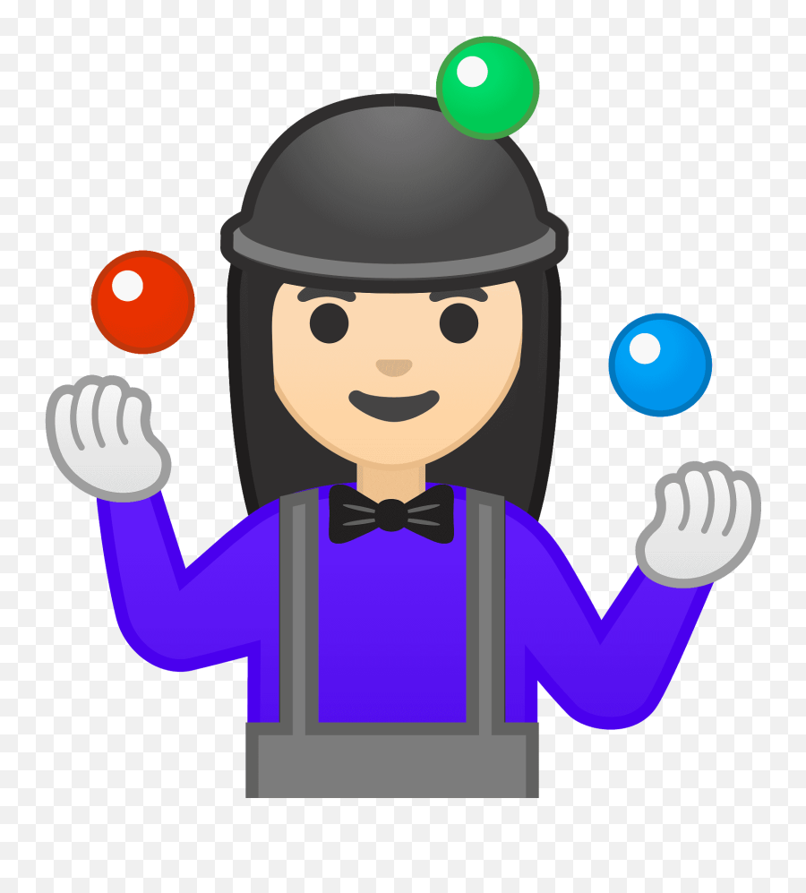 Woman Juggling Emoji Clipart - Jongleuse Dessin,Juggler Emoji