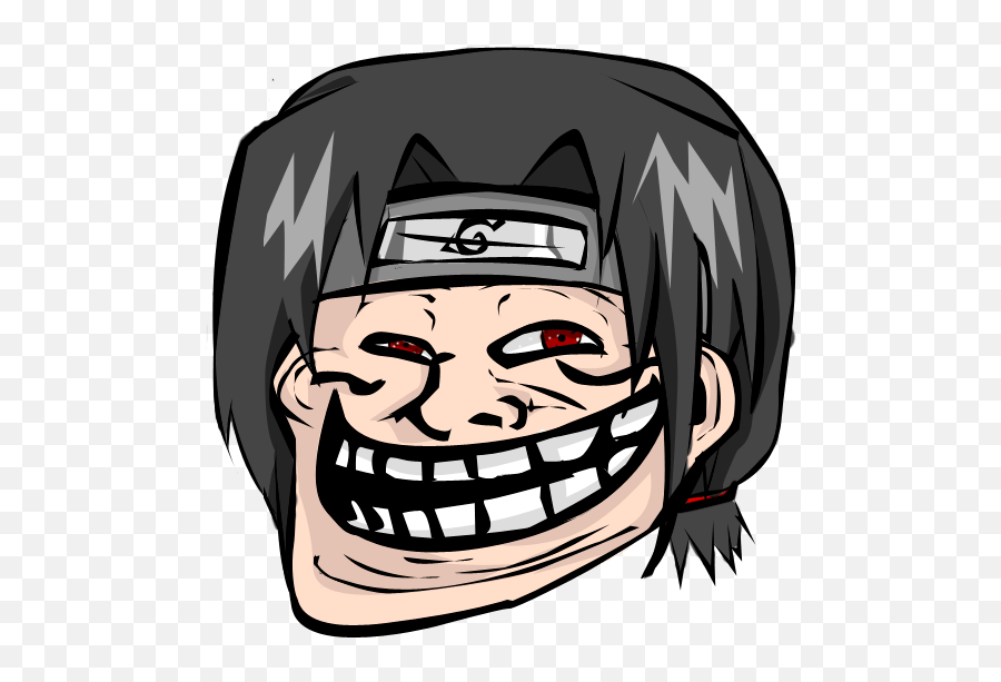 Naruto Troll Face Clip Arts - Troll Face Naruto Emoji,Troll Face Emoticon Download