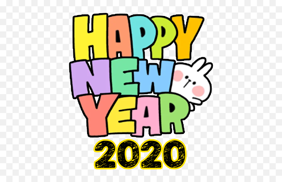 Stiker Tahun Barunew Year 2020 - Wastickersapp 10 Apk Stiker Tahun Baru 2020 Emoji,Emoji Baru