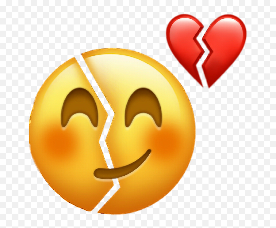 Smiley Emoji Sadness Broken Heart - Smiley Png Download Sad But Smiling Emoji,Smiley Emoji