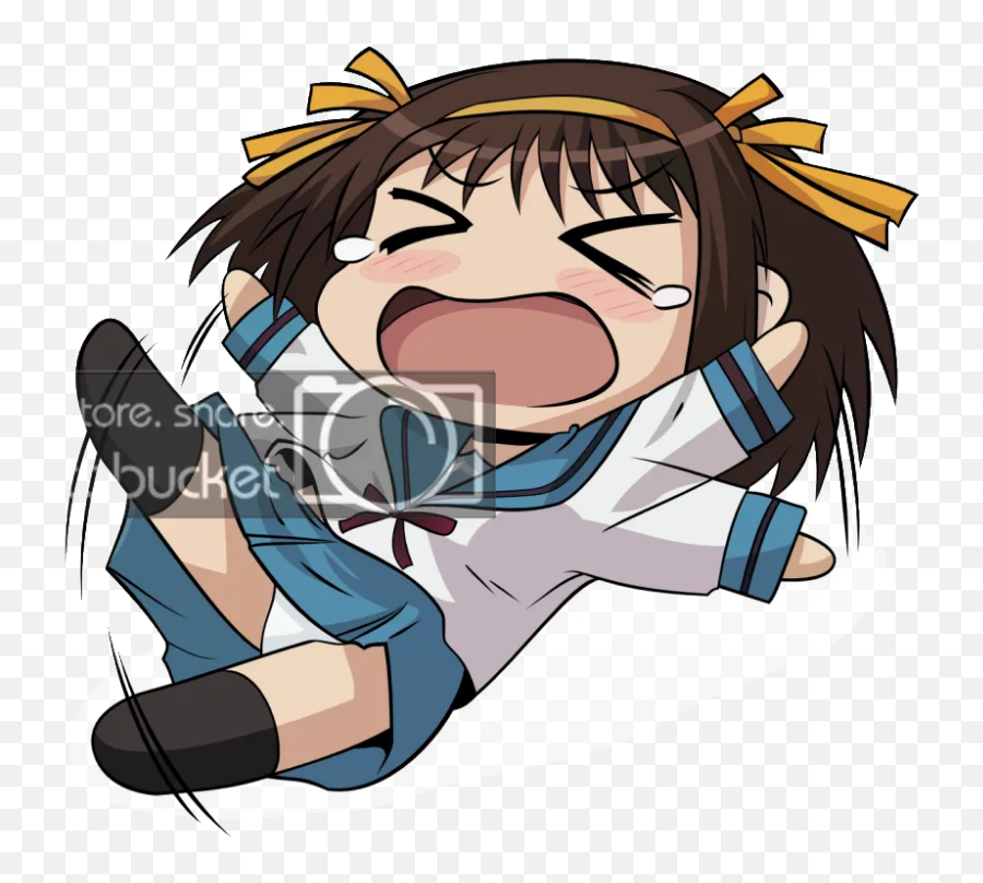 Chibi Llorando - Anime Cry Png Transparent Emoji,Haruhi Suzumiya Emoji