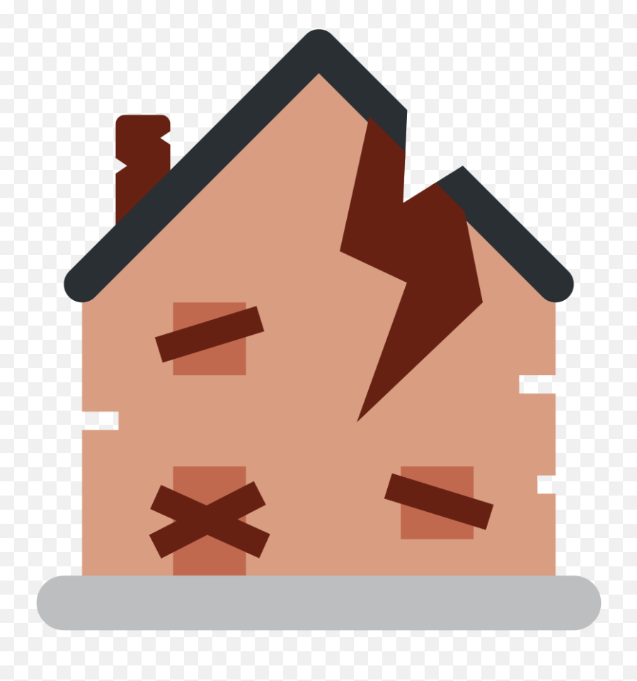 Derelict House Emoji Meaning With - Crack House Png,House Emoticon