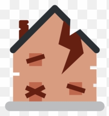 Derelict House Emoji Meaning With - Crack House Png,House Emoticon