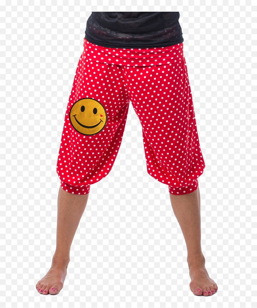 Fall In Love With Our Short Smiley Pant - Vintage Jurkjes Emoji,Emoticon With Pants On
