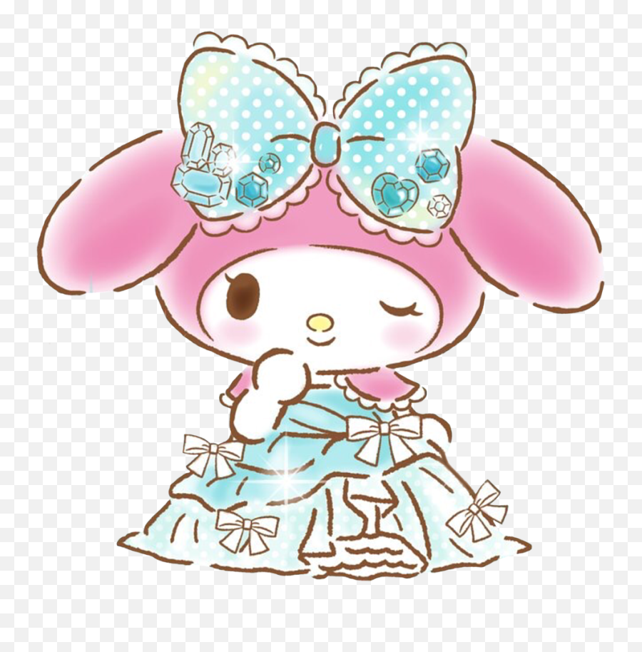 Princess Mymelody Melody Sticker By Lemon Tea - My Melody As A Princess Emoji,Cute Printout Emojis