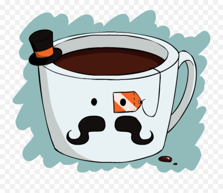 Mq Blue Tea Cup Kawaii Sticker - Serveware Emoji,Kawaii Tea Set Emoji