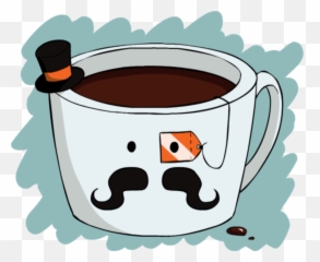 Mq Blue Tea Cup Kawaii Sticker - Serveware Emoji,Kawaii Tea Set Emoji