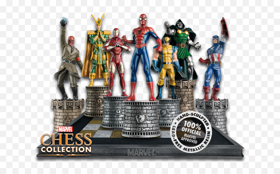 Marvel Chess Comic Heroes - Eaglemoss Superhero Chess Set Emoji,Marvel Character Controls Emotion