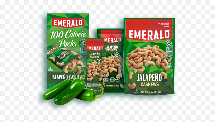 Jalapeño Cashews - Emerald Nuts Emerald Nuts Emoji,Facebook Emoticons Jalapeno