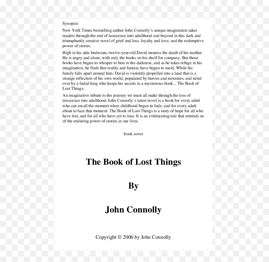 Pdf John Connolly - The Book Of Lost Things Adriana Ivan Document Emoji,Alien Romance Book Feeding Off Of Emotions, Looking For Her Sister's Killer