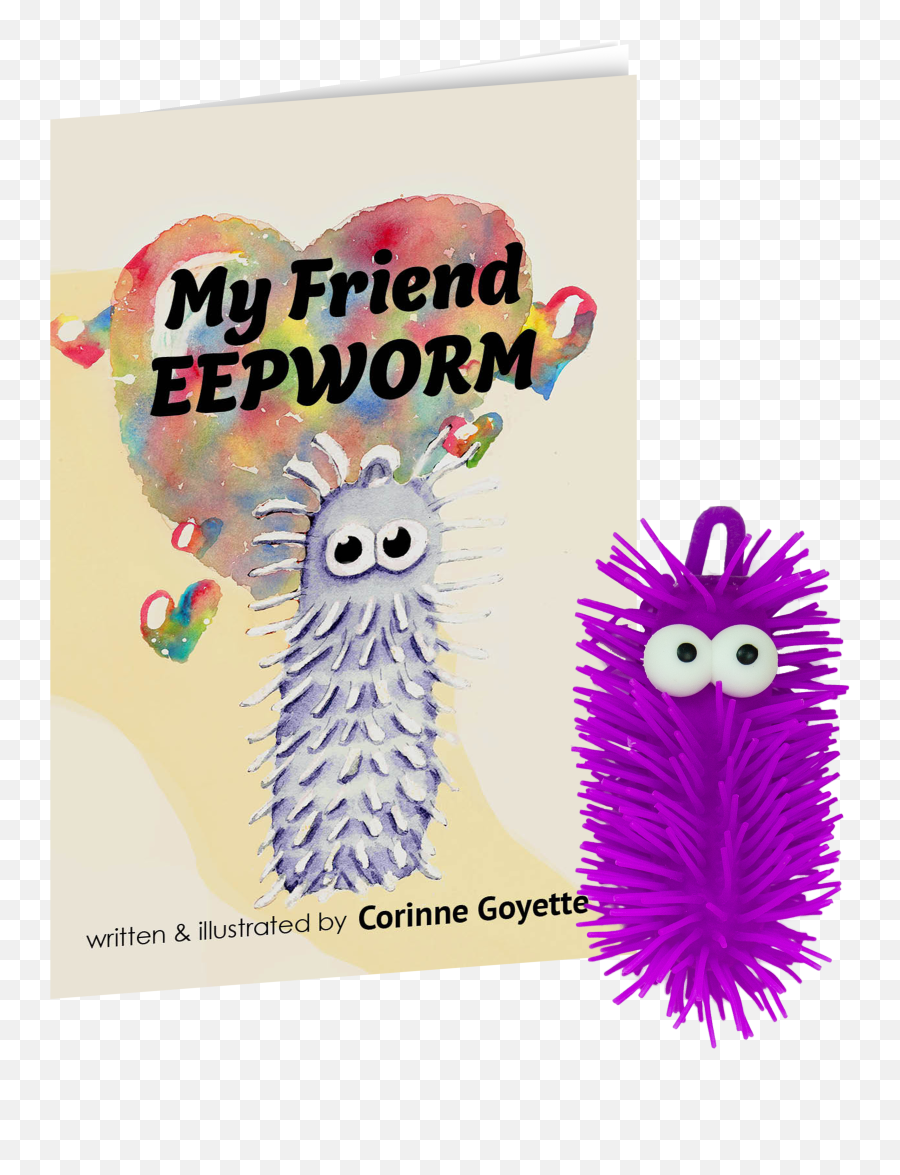 My Friend Eepworm Book And Toy Set - Soft Emoji,Toys With Emotions