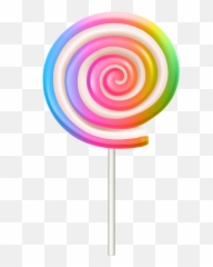 Rainbow Swirl Lollipop Png Clipart Emoji,Emoji Candy Stick Ingredients