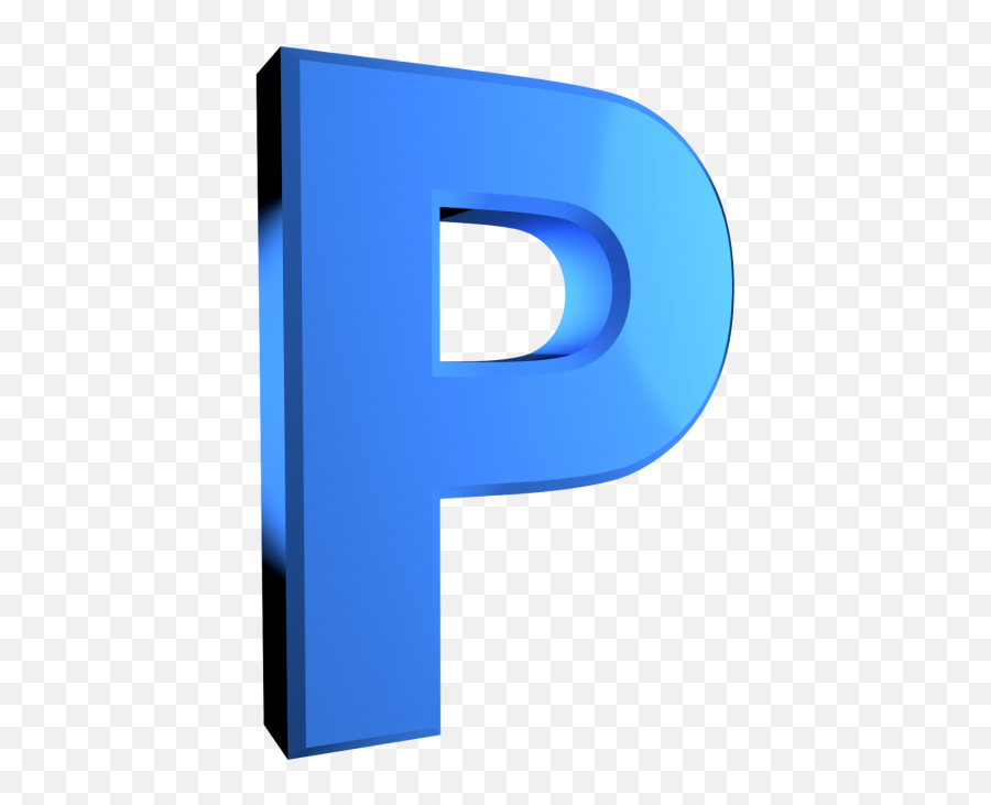 Letter P Blue Logo 3d Capital Png Images Download - Blue Letter P 123rf Emoji,Emoji That Looks Like The Letter P