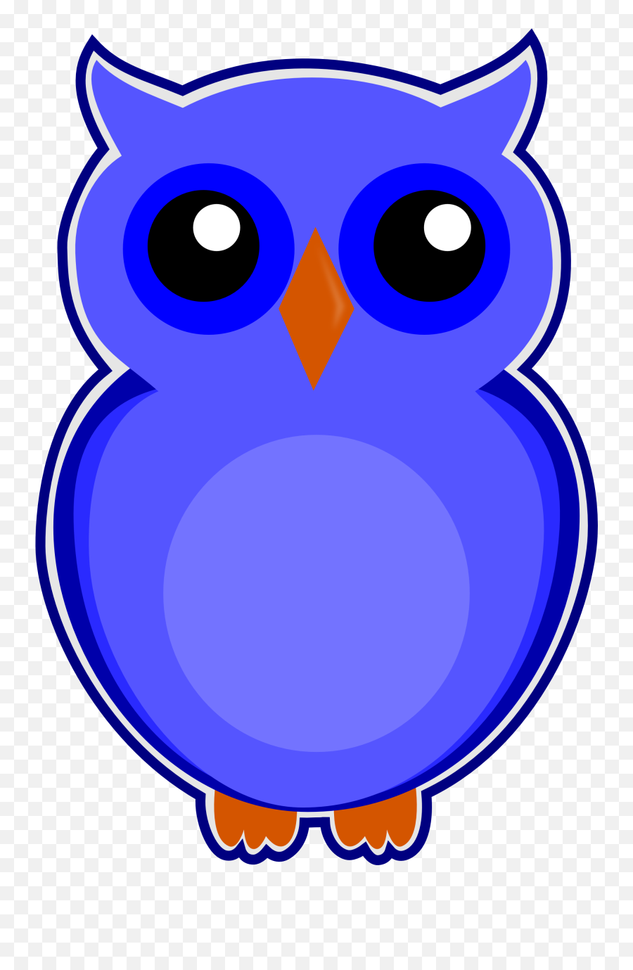 Cartoon Blue Owl Free Image Download - Blue Owl Clip Art Emoji,Emotions Drawn Animation Smart