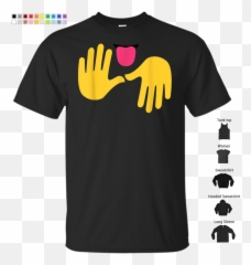 Urban 69 Kamasutra Emoji Hand Sign Trap Style T - Shirt,Hand Sign Emoji Png
