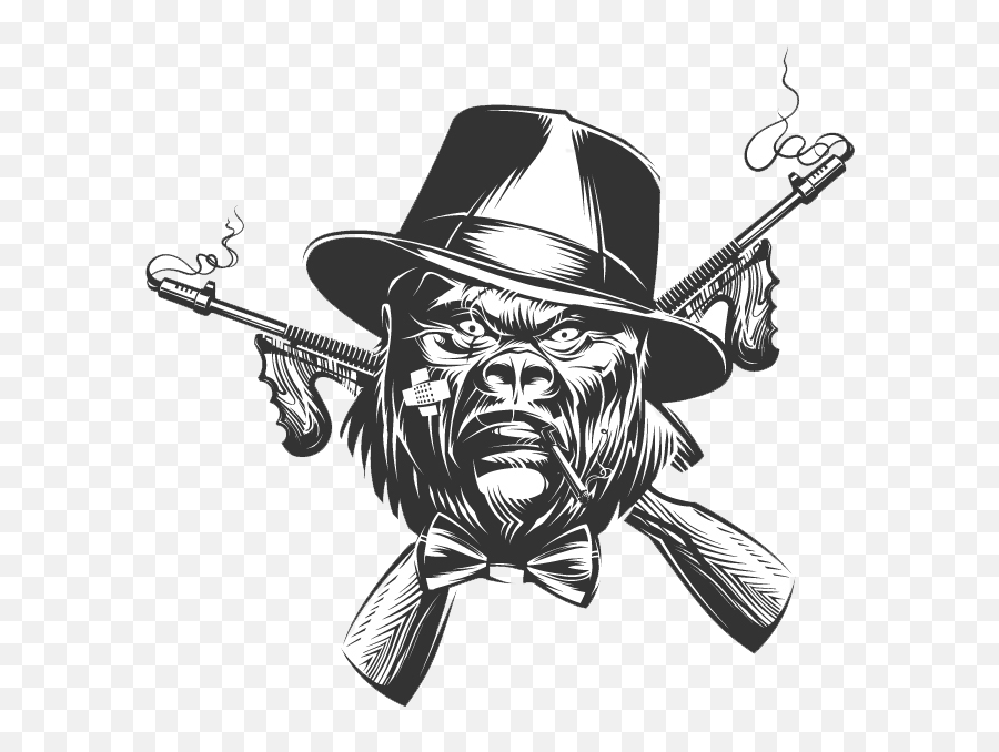 Mafia Gangster Png Picture - Gorilla Tattoo Drawing Emoji,Gangster Emoji Backgrounds