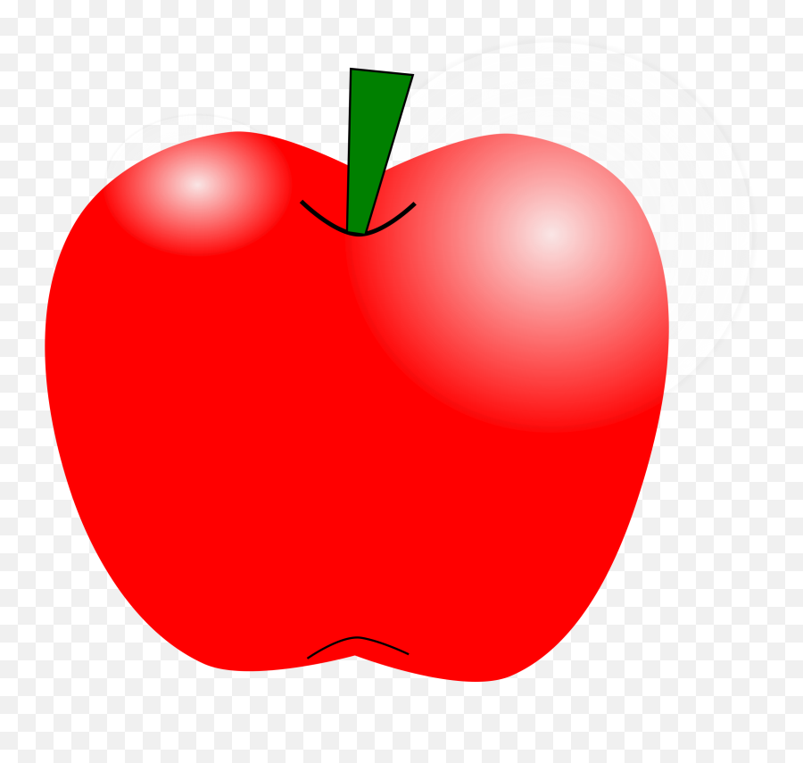 Apple Clipart - Cartoon Apple Fruit Png Emoji,Apple Emoji Vector Free Download