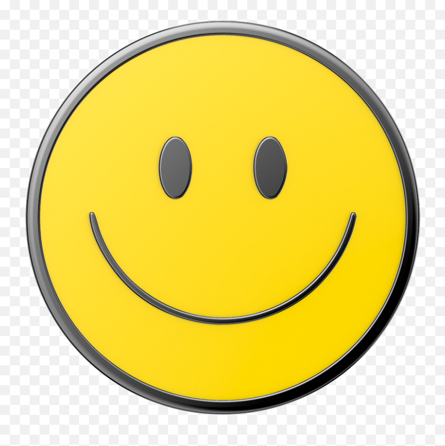 Enamel Be Happy Popgrip - Wide Grin Emoji,Emoticon In Leg Cast