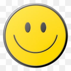 Enamel Be Happy Popgrip - Wide Grin Emoji,Emoticon In Leg Cast