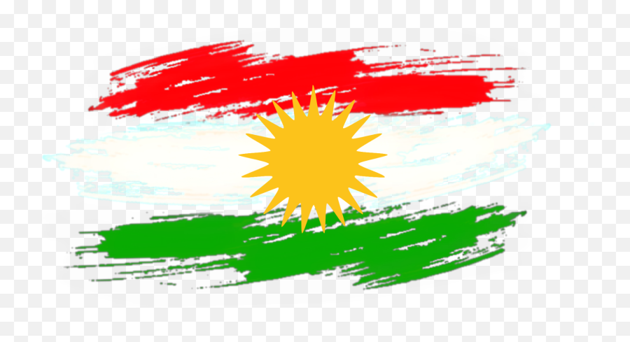 Kurdish Fanartofkai Flag Sticker - Vertical Emoji,Kurdish Flag Emoji