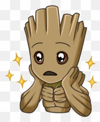 Vk Sticker 33 From Collection Rocket And Groot Download For Emoji,Guardians Of The Galaxy Using Emojis