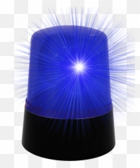 Mini Police Light Blue - Gyrophare Disco Led Lampe Emoji,Police Light Emoji