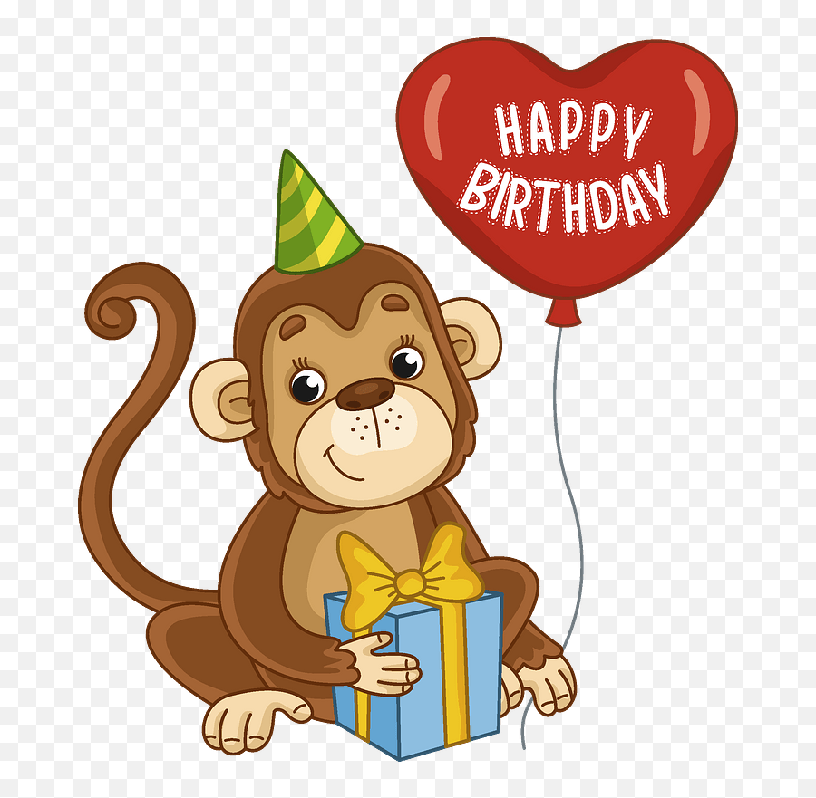 Birthday Monkey Clipart Free Download Transparent Png - Birthday Monkey Clipart Emoji,Best Birthday Emoji