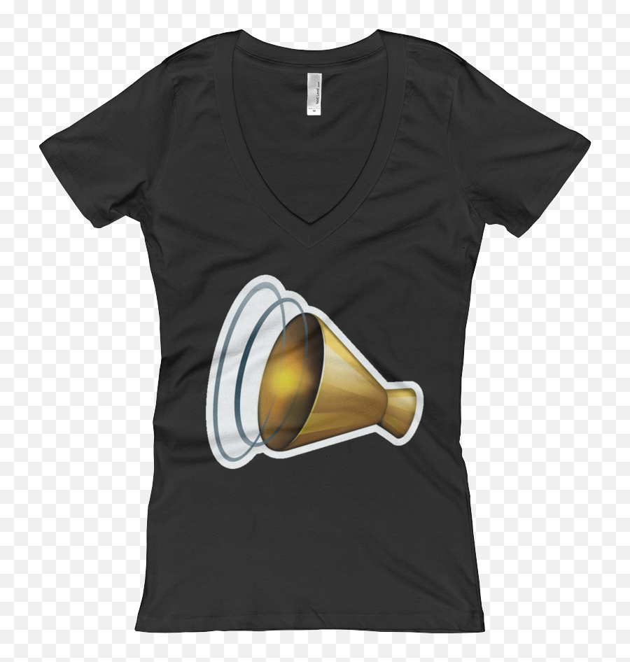 Emoji V Neck,Megaphone Emoji