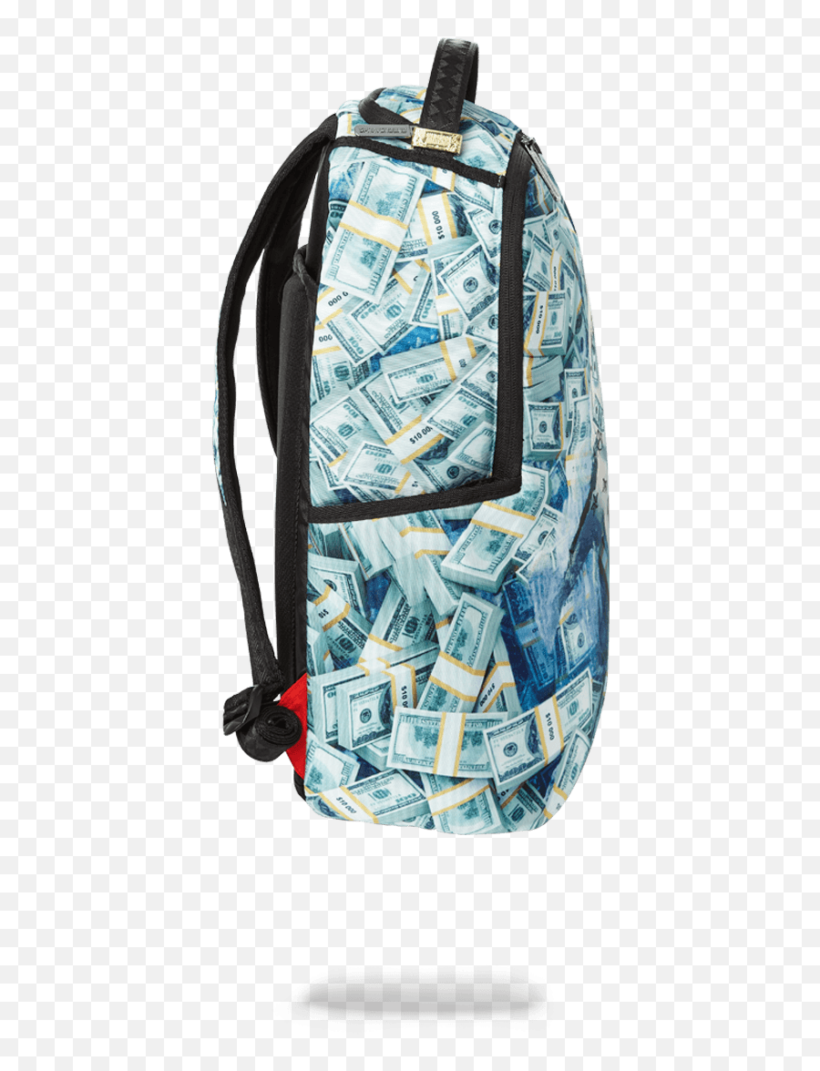 Shark Eat Money Backpack - For Teen Emoji,Emoji Laptop Bag