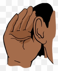 Ears Clipart Hand Ears Hand - Ear Clipart Emoji,All Ears Emoji