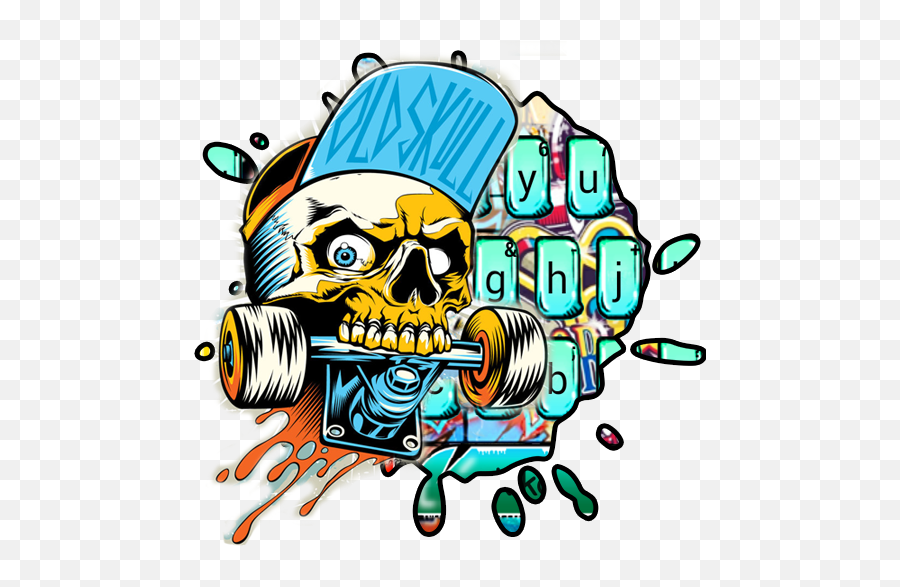 2021 Street Skate Graffiti Keyboard Theme Pc Android - Street Skate Graffiti Keyboard Theme Emoji,Emoji Kika