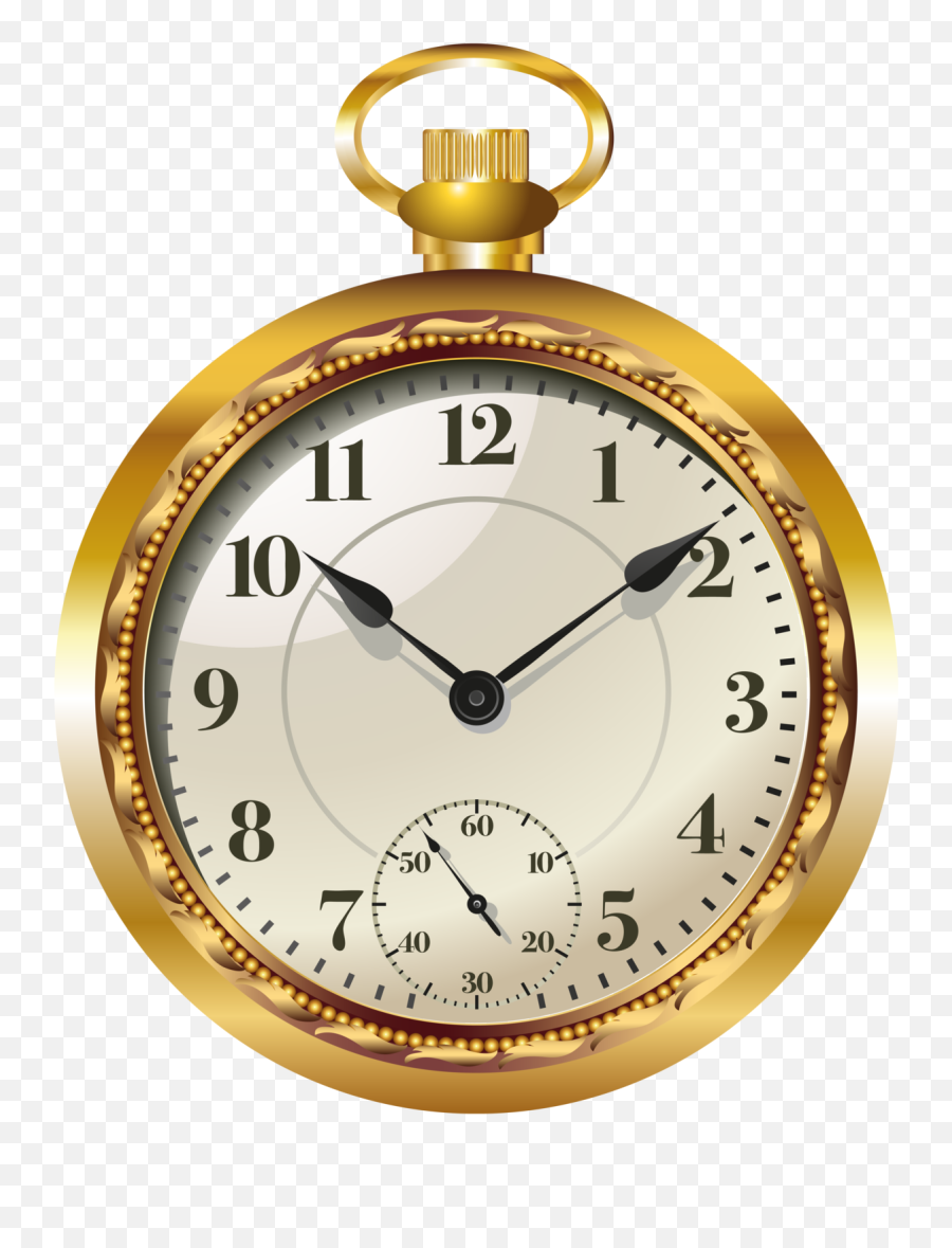 Pocket Watch Clock Png Clip Art - Clip Art Pocket Watch Png Emoji,Watch Emoji Png