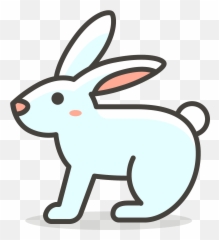Rabbit Emoji Clipart - Rabbit Icon Png,Rabbit Emoji