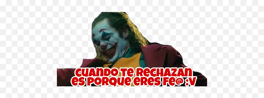 The Joker Guasón Bromas Stickers Para Whatsapp - Sticker De Cuando Te Rechasan Emoji,Emoji Novie