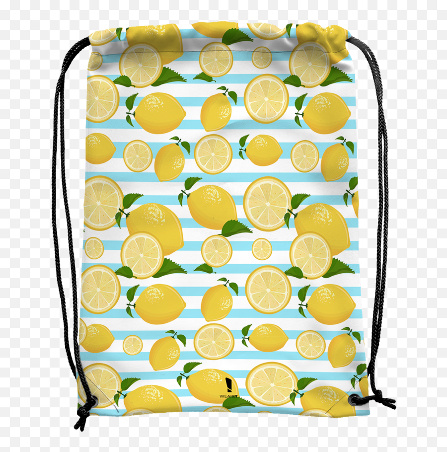 Lemon Love Bag - Uv Sweet Lemon Emoji,Emoji Drawstring Backpacks