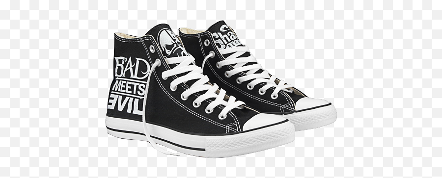 Converse Black - Bad Meets Evil Converse Emoji,Converse Shoe Emoji