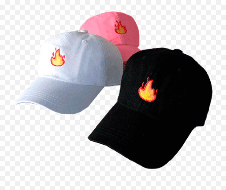 Download Itgirl Shop Fire Emoji Embroidery Baseball Cap - For Baseball,Fire Emoji