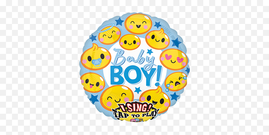 Emoticon Baby Boy Sing A Tune Foil - Sing A Tune Balloon Frozen Emoji,Baby Emoticons